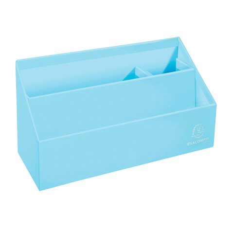 Letter holder 3 compartments Exacompta Aquarel in cardboard pastel colours 