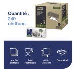 Chiffon de Nettoyage Industriel Ultra-résistant blanc W4, Multi-usages, 60 chiffons, Tork