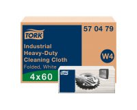Paño de limpieza industrial ultrarresistente Tork W4 - caja de 60
