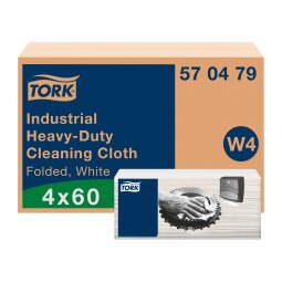 Paño de limpieza industrial ultrarresistente Tork W4 - caja de 60