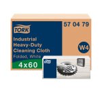 Chiffon de Nettoyage Industriel Ultra-résistant blanc W4, Multi-usages, 60 chiffons, Tork