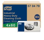 Chiffon de Nettoyage Industriel Ultra-résistant blanc W4, Multi-usages, 60 chiffons, Tork