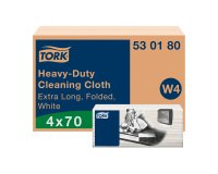 Paño limpieza ultra resistente blanco W4, multiusos, paquete de 70 paños, Tork