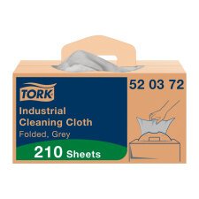 Industrial cleaning cloths grey W7 sheet by sheet box of 210 cloths Tork 