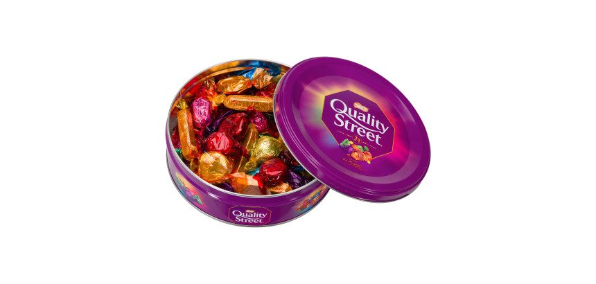 Metal box chocolates Quality Street 480 g