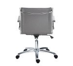 Office chairs Andrea fabric - Low back with armrests - Centered Tilting Mechanism - Chrome legs