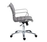 Office chairs Andrea fabric - Low back with armrests - Centered Tilting Mechanism - Chrome legs