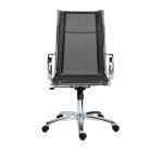 Fauteuil de bureau Andrea maille - avec accoudoirs - Mécanisme Basculant centré - Pied Chrome
