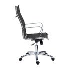 Fauteuil de bureau Andrea maille - avec accoudoirs - Mécanisme Basculant centré - Pied Chrome