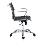 Office chairs Andrea mesh - Low back with armrests - Centered tilting mechanism - Chrome feet