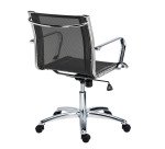 Office chairs Andrea mesh - Low back with armrests - Centered tilting mechanism - Chrome feet