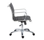 Office chair ANDREA leather - low back 