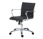 Office chair ANDREA leather - low back 