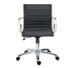 Office chair ANDREA leather - low back 