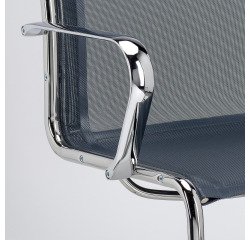Chaise de bureau ANDREA - maille gris