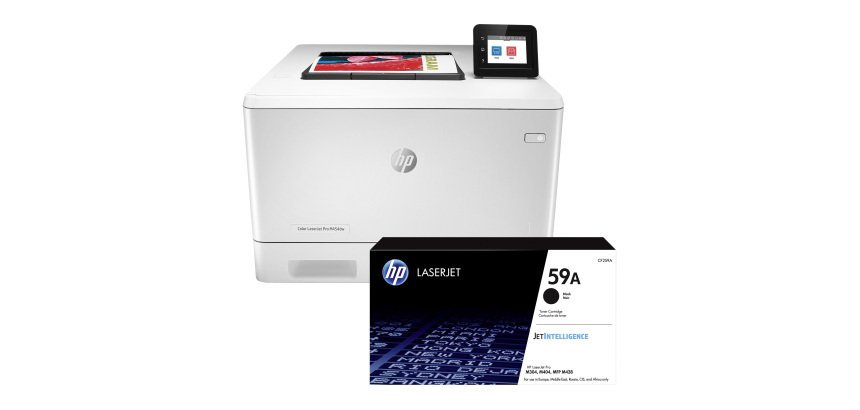 Laser printer HP Laserjet Pro M404DN monochrome + black toner HP 59A