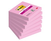 Gefärbte Notizen Super Sticky Post-it 76 x 76 mm - Block von 90 Blatt