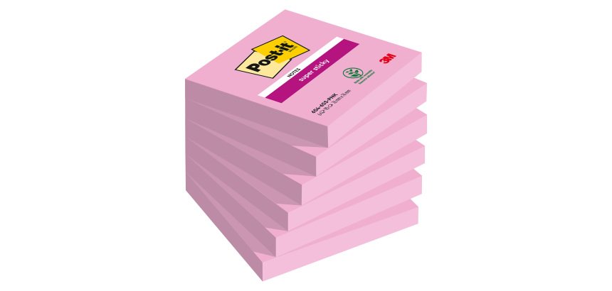 Notas Super Sticky Post It 76 x 76 mm - bloc de 90 hojas