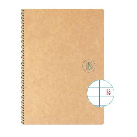 Cuaderno Reciclado Escolar Espiral Escolofi Green Din A4 Rayado horizontal