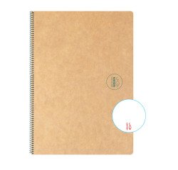 Cuaderno Reciclado Escolar Espiral Escolofi Green Din A4 liso 