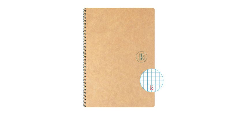 Cuaderno reciclado Escolar Espiral Escolofi Green Din A4 Cuadrícula 4x4 