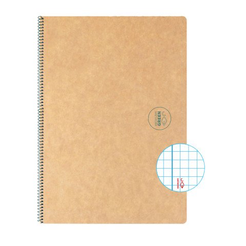 Cuaderno reciclado Escolar Espiral Escolofi Green Din A4 Cuadrícula 4 x 4