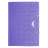 Chemise à élastique 3 rabats plastique Esselte Colour Breeze, 23,3 x 32 cm dos de 2 cm lavande