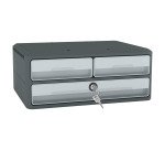 Module de classement Cep MoovUp 3 tiroirs avec serrure et poignées