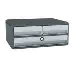 Module de classement Cep MoovUp 3 tiroirs avec serrure et poignées