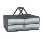 Module de classement Cep MoovUp 3 tiroirs avec serrure et poignées