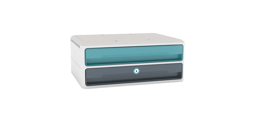 Module de classement Cep MoovUp 2 tiroirs avec serrure et poignées