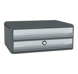Módulo archivador de 2 cajones Cep MoovUp con cerradura y tiradores