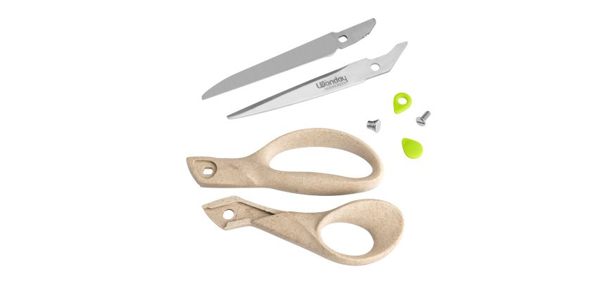 Schaar voor rechtshandigen Novagreen Wonday 21 cm