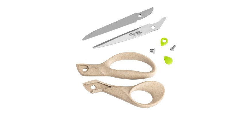 Schaar voor rechtshandigen Novagreen Wonday 17 cm
