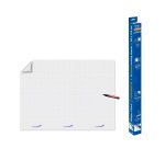 Feuilles électrostatiques blanches quadrillées Magic-Chart 90 x 120 cm - 15 feuilles