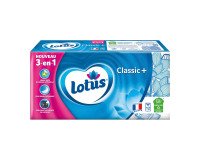 Four-ply tissues Lotus Classic+ 3 in 1 - 12 packs of 9 tissues