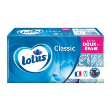 Zakdoeken 4 lagen Lotus Classic - 12 etuis van 9 stuks