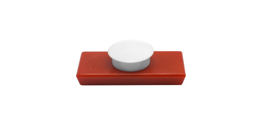 Rectangular magnets with button 50 x 23 mm - set of 2