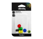 Plots magnétiques-aimants Ø 12 mm couleurs assorties - Lot de 10