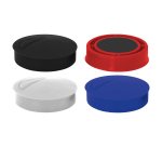 Plots magnétiques-aimants Ø 32 mm couleurs assorties - Lot de 4
