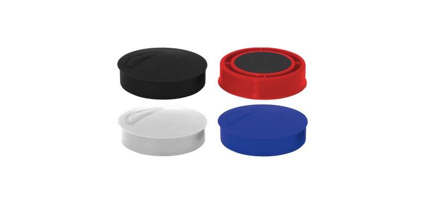 Plots magnétiques aimants assortis Ø 32 mm - Lot de 4