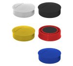 Plots magnétiques-aimants Ø 25 mm couleurs assorties - Lot de 5