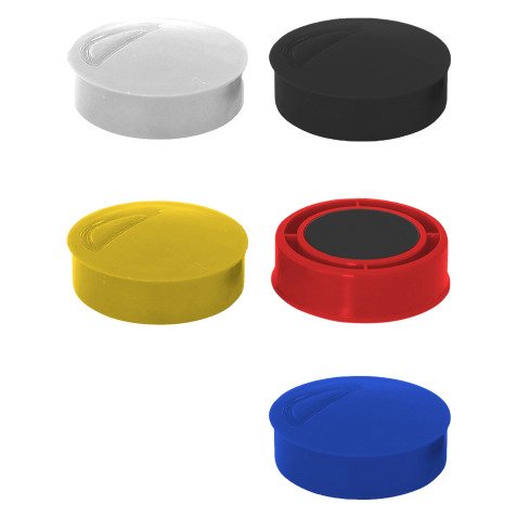 Plots magnétiques aimants assortis Ø 25 mm - Lot de 5