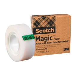 Ruban Magic invisible Écologique Scotch - Largeur 19 mm x longueur 30 m