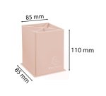 Pot à crayons 4 compartiments Exacompta Aquarel en carton couleur pastel