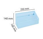 Range-lettres 3 compartiments Exacompta Aquarel en carton couleur pastel