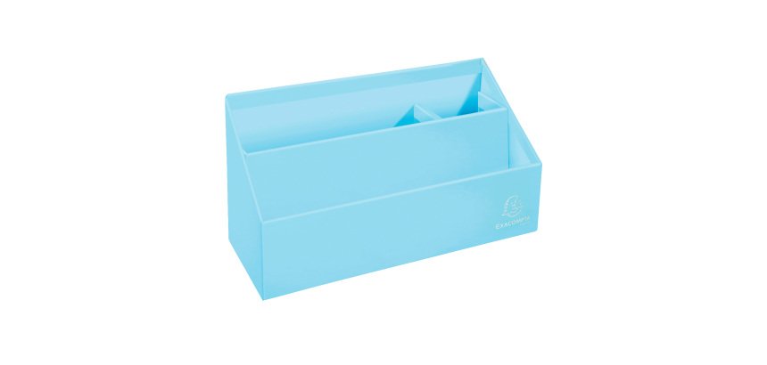 Range-lettres 3 compartiments Exacompta Aquarel en carton couleur pastel