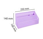 Range-lettres 3 compartiments Exacompta Aquarel en carton couleur pastel
