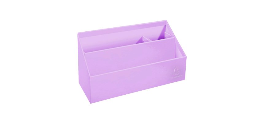 Range-lettres 3 compartiments Exacompta Aquarel en carton couleur pastel