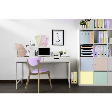 Tijdschrifthouder Exacompta Mag-Cube rug van 8,2 cm pastelkleuren